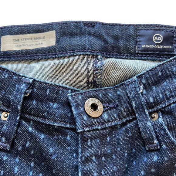 AG polka dot Stevie ankle slim straight ankle 26R - Picture 1 of 8